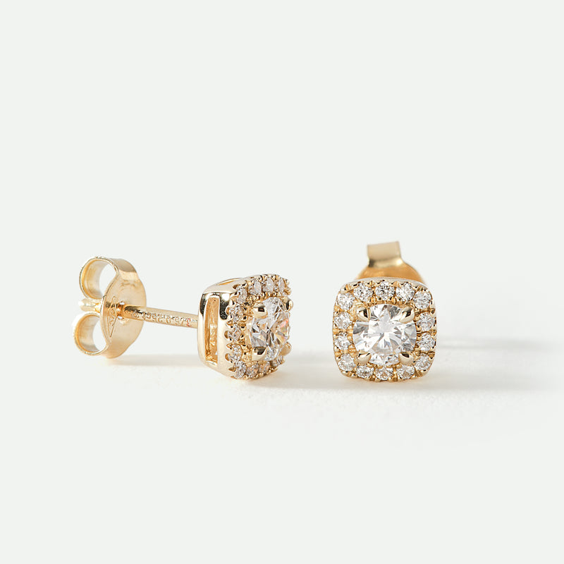 Frances | 9ct Yellow Gold 0.50ct tw Lab Grown Diamond Earrings
