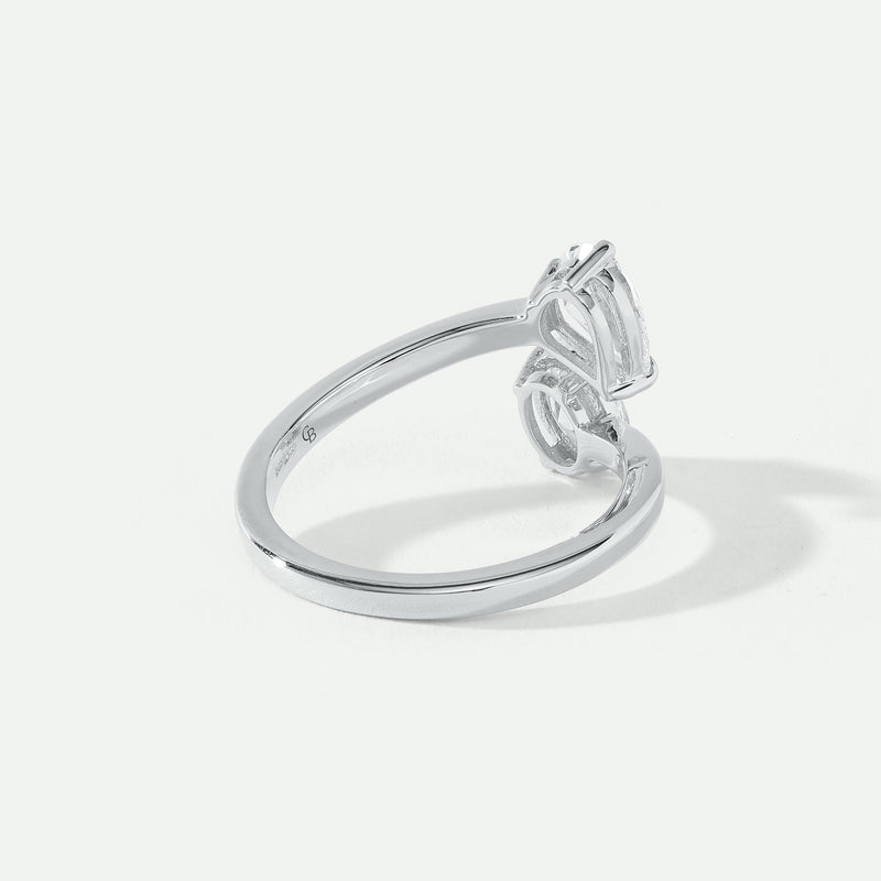 Giselle | 9ct White Gold 1.30ct tw Lab Grown Diamond Toi et Moi Ring