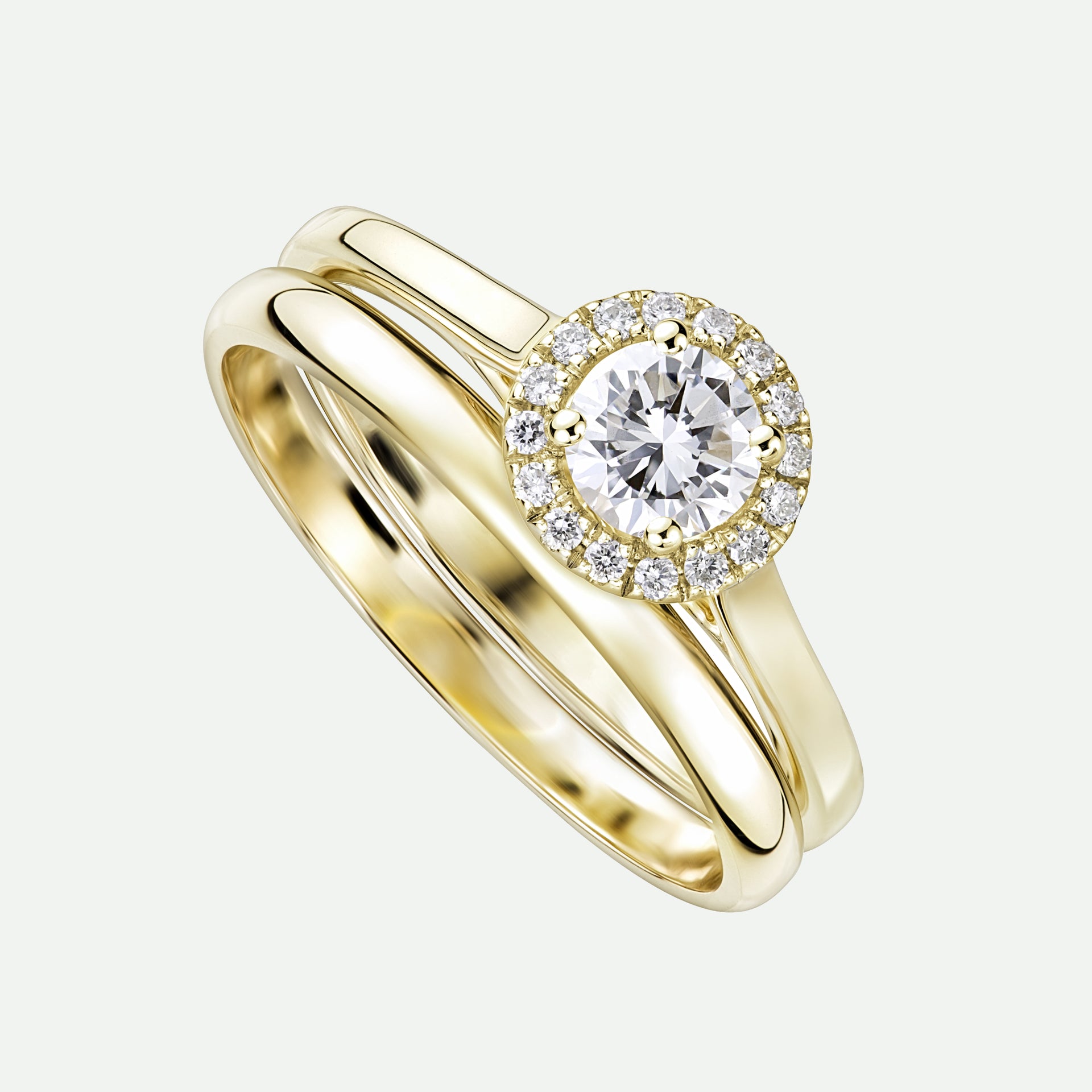 Ida and Amory | 9ct Yellow Gold 0.50ct tw Lab Grown Diamond Bridal Set
