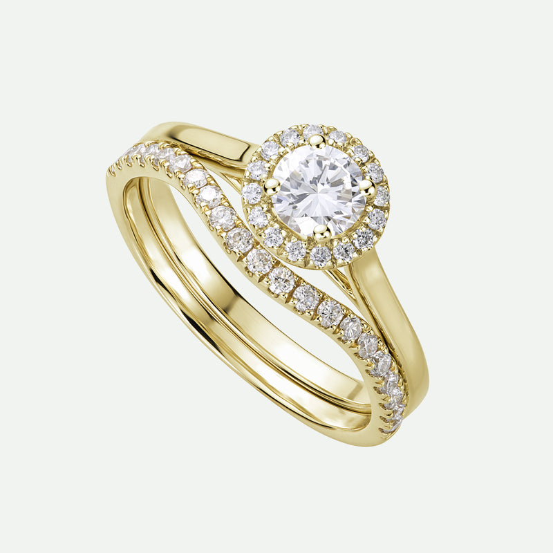 Ida and Layla | 9ct Yellow Gold 0.70ct tw Lab Grown Diamond Bridal Set