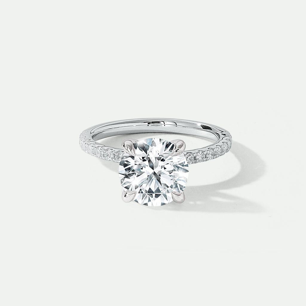Isabelle 1.80ct tw Round Lab Grown Diamond Ring Hidden Halo