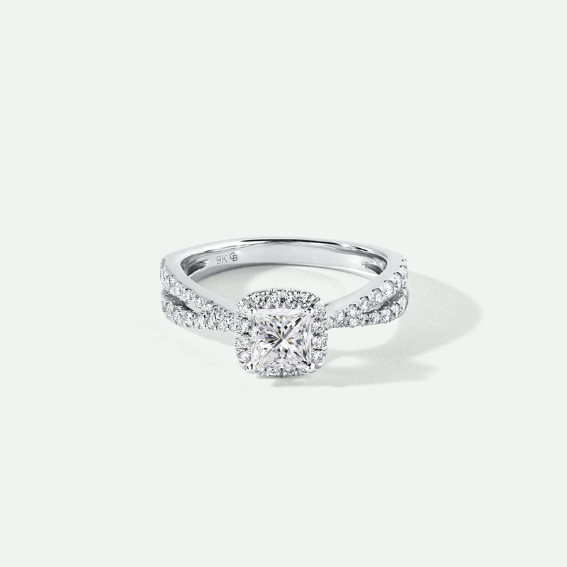 Marina | 9ct White Gold 1ct tw Lab Grown Diamond Engagement Ring