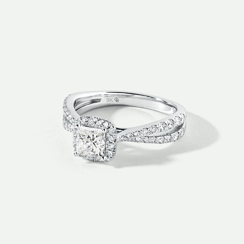 Marina | 9ct White Gold 1ct tw Lab Grown Diamond Engagement Ring