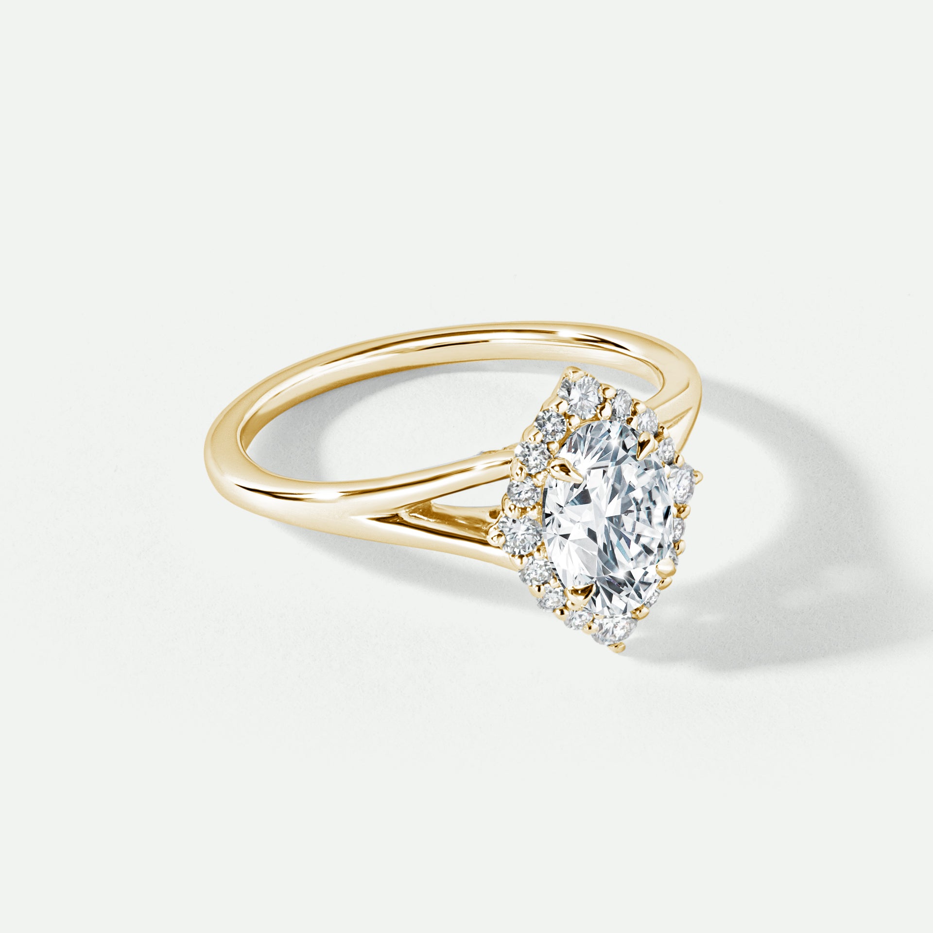 Mischa | 9ct Yellow Gold 1ct tw Lab Grown Diamond Engagement Ring