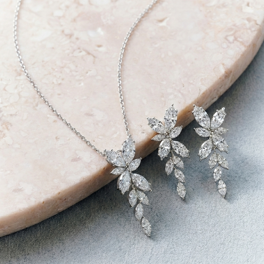 Phoebe Necklace | 9ct White Gold 2.28ct tw. Lab Grown Diamond Necklace