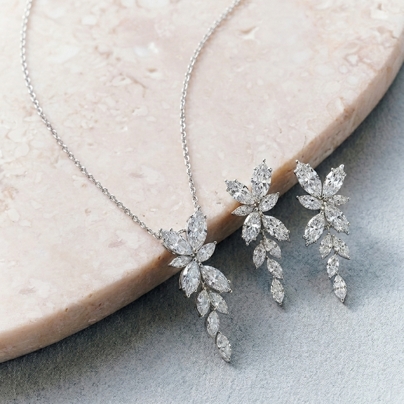 Phoebe Necklace | 9ct White Gold 2.28ct tw. Lab Grown Diamond Necklace