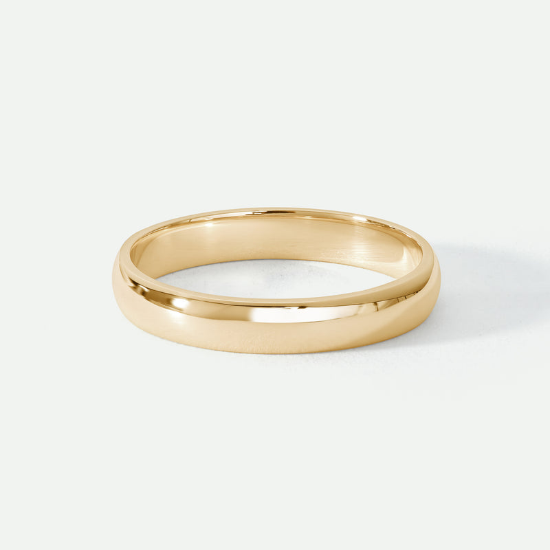 Riley | 18ct Yellow Gold 3mm Heavy D Shape Wedding Ring