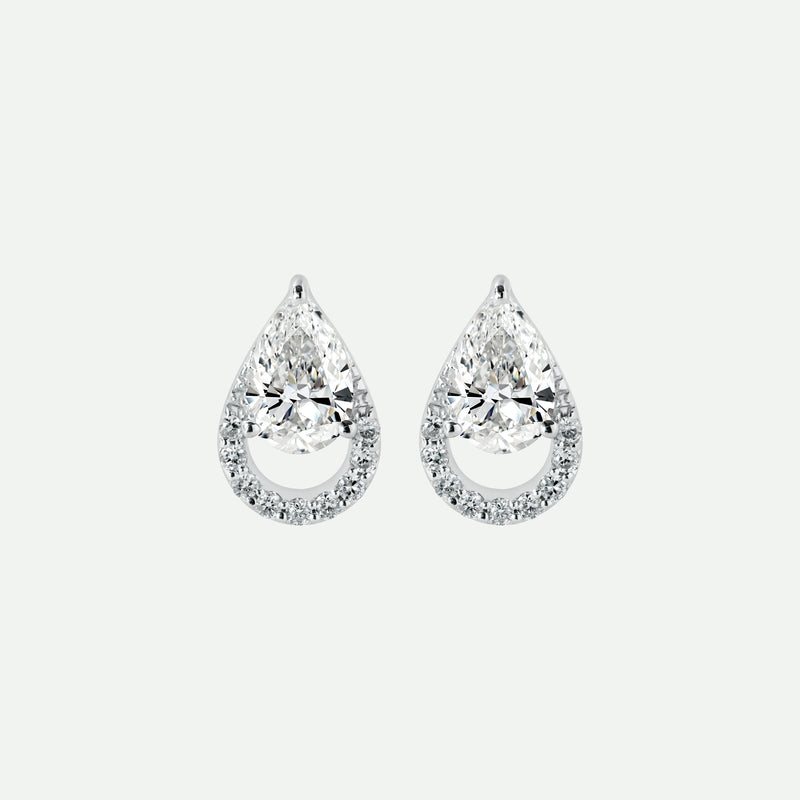 Riva Earring | 9ct White Gold 1.09ct tw Lab Grown Diamond Stud Earrings