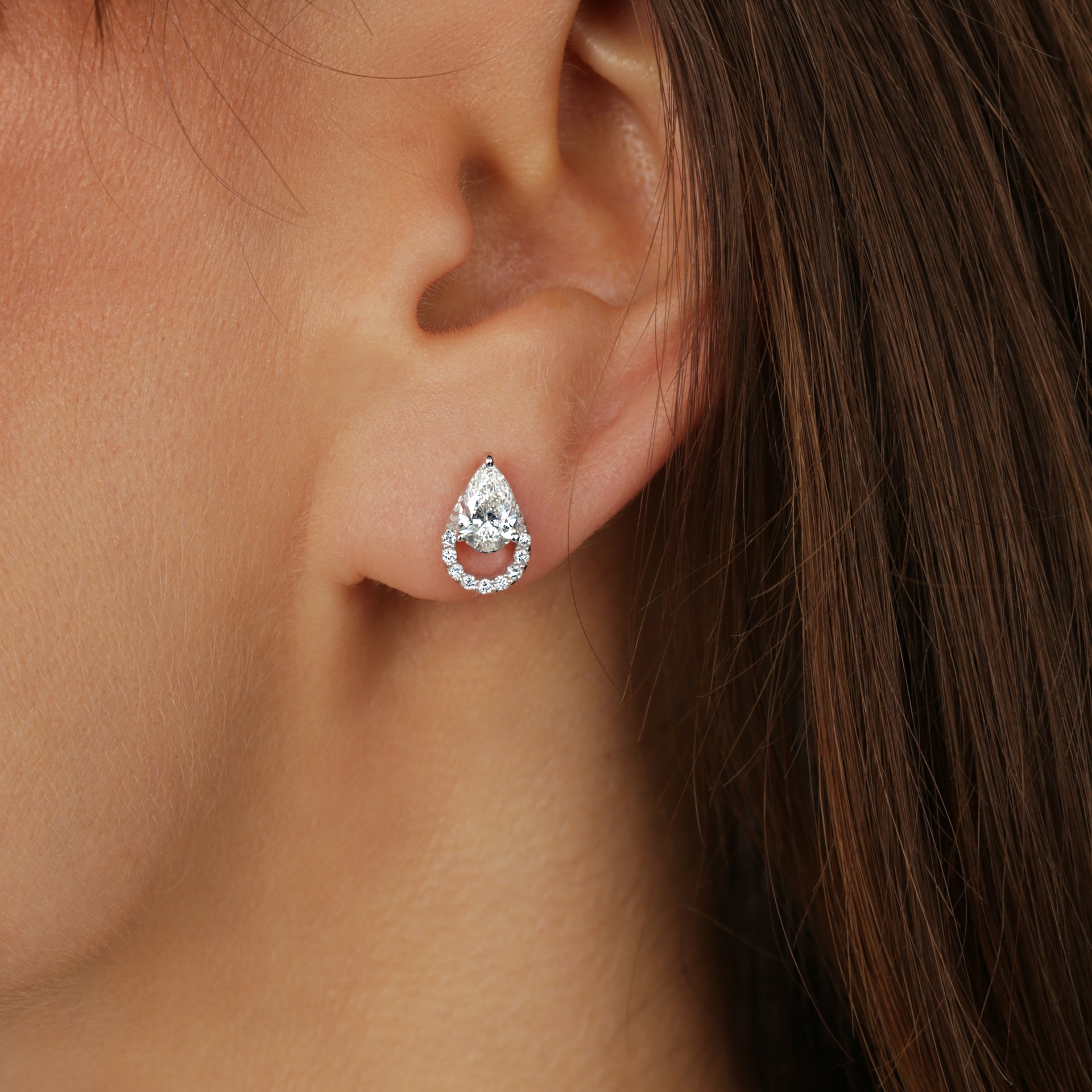 Riva Earring | 9ct White Gold 1.09ct tw Lab Grown Diamond Stud Earrings