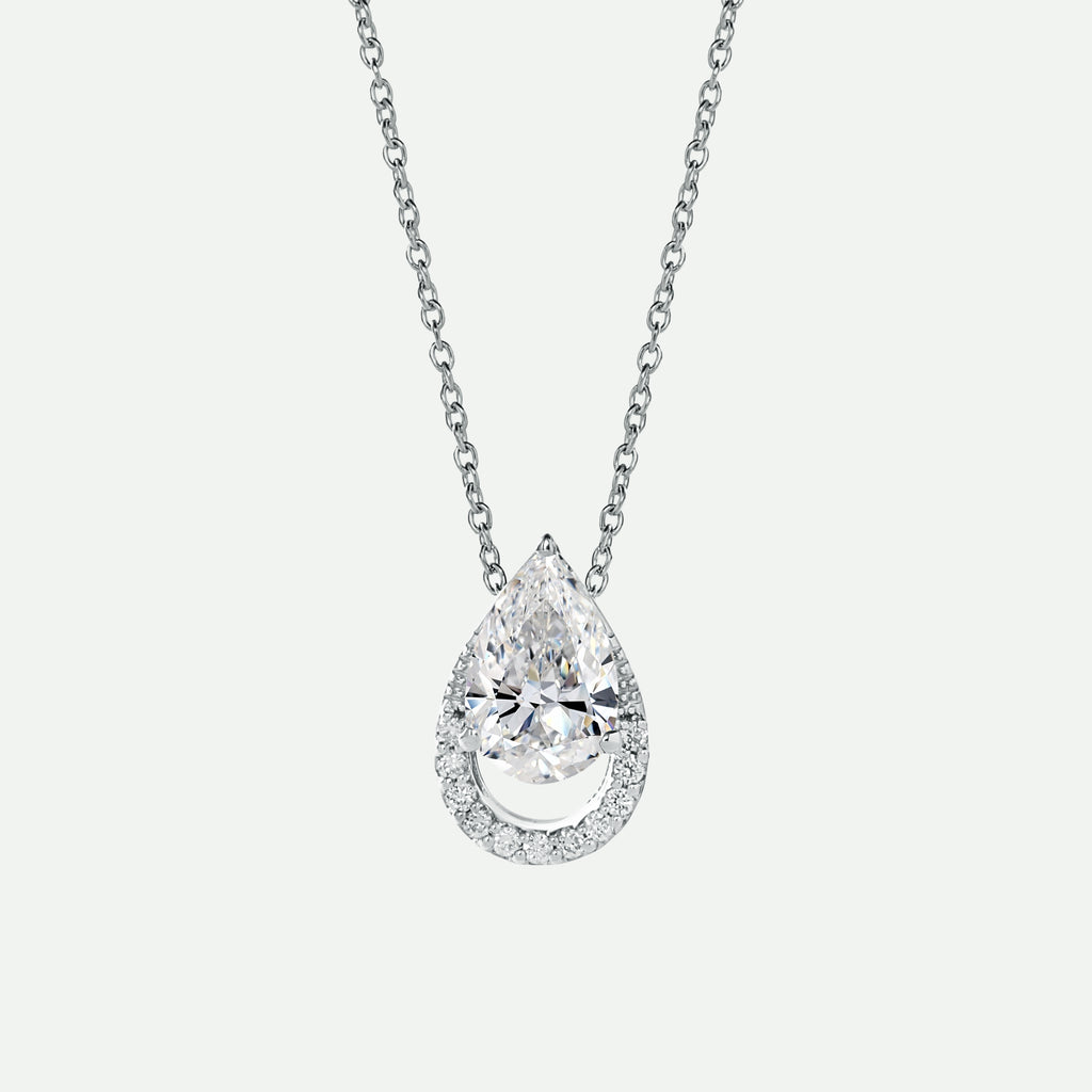 #Riva Necklace | 9ct White Gold 1.05ct tw Lab Grown Diamond Necklace