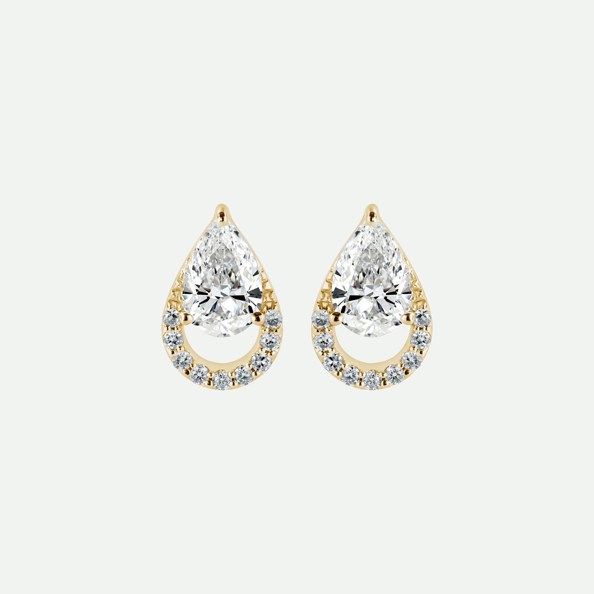 Riva Earring | 9ct Yellow Gold 1.09ct tw Lab Grown Diamond Stud Earrings