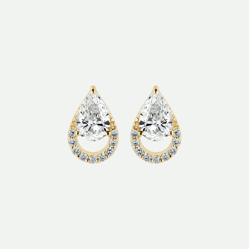 Riva Earring | 9ct Yellow Gold 1.09ct tw Lab Grown Diamond Stud Earrings