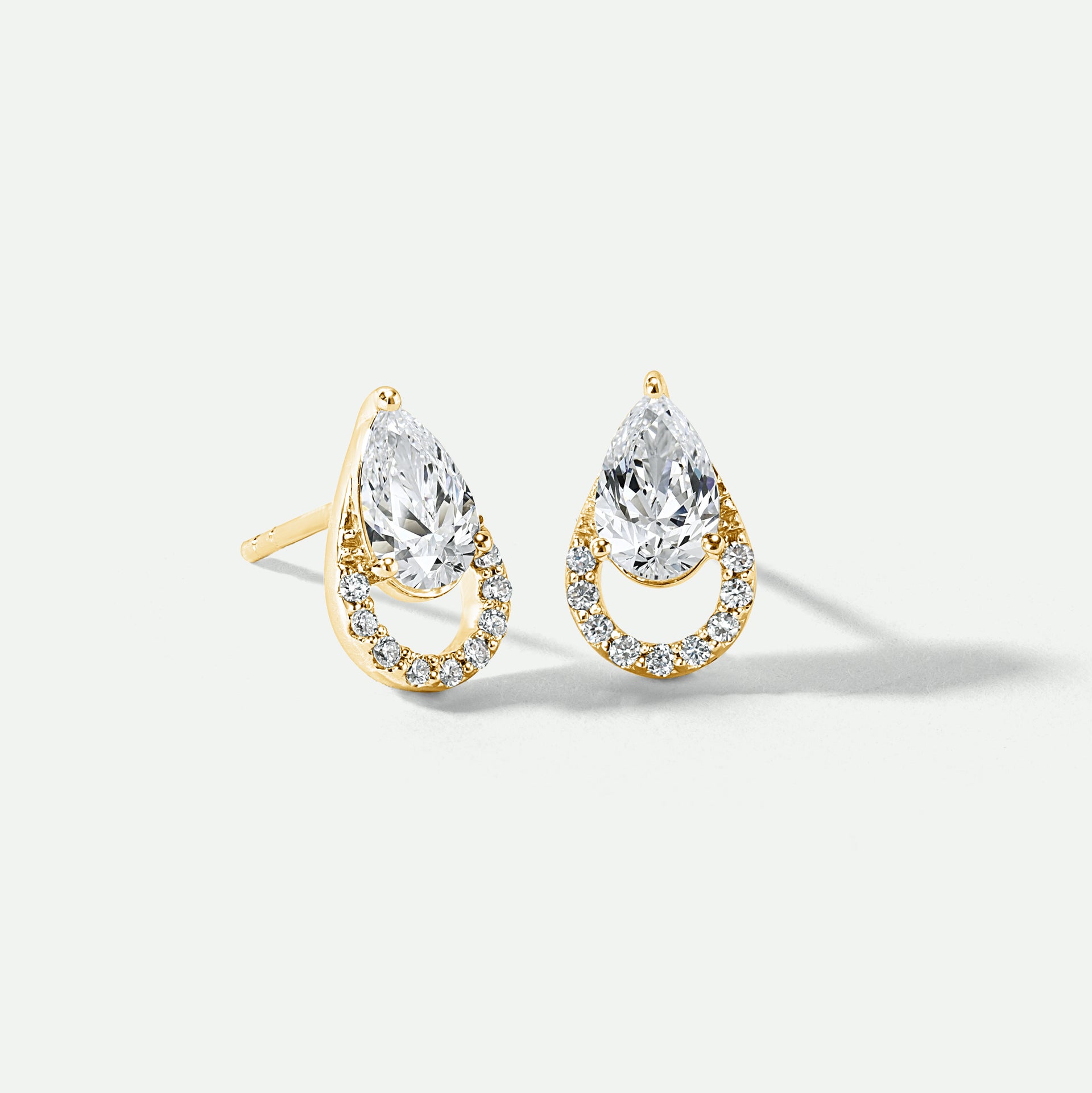 Riva Earring | 9ct Yellow Gold 1.09ct tw Lab Grown Diamond Stud Earrings