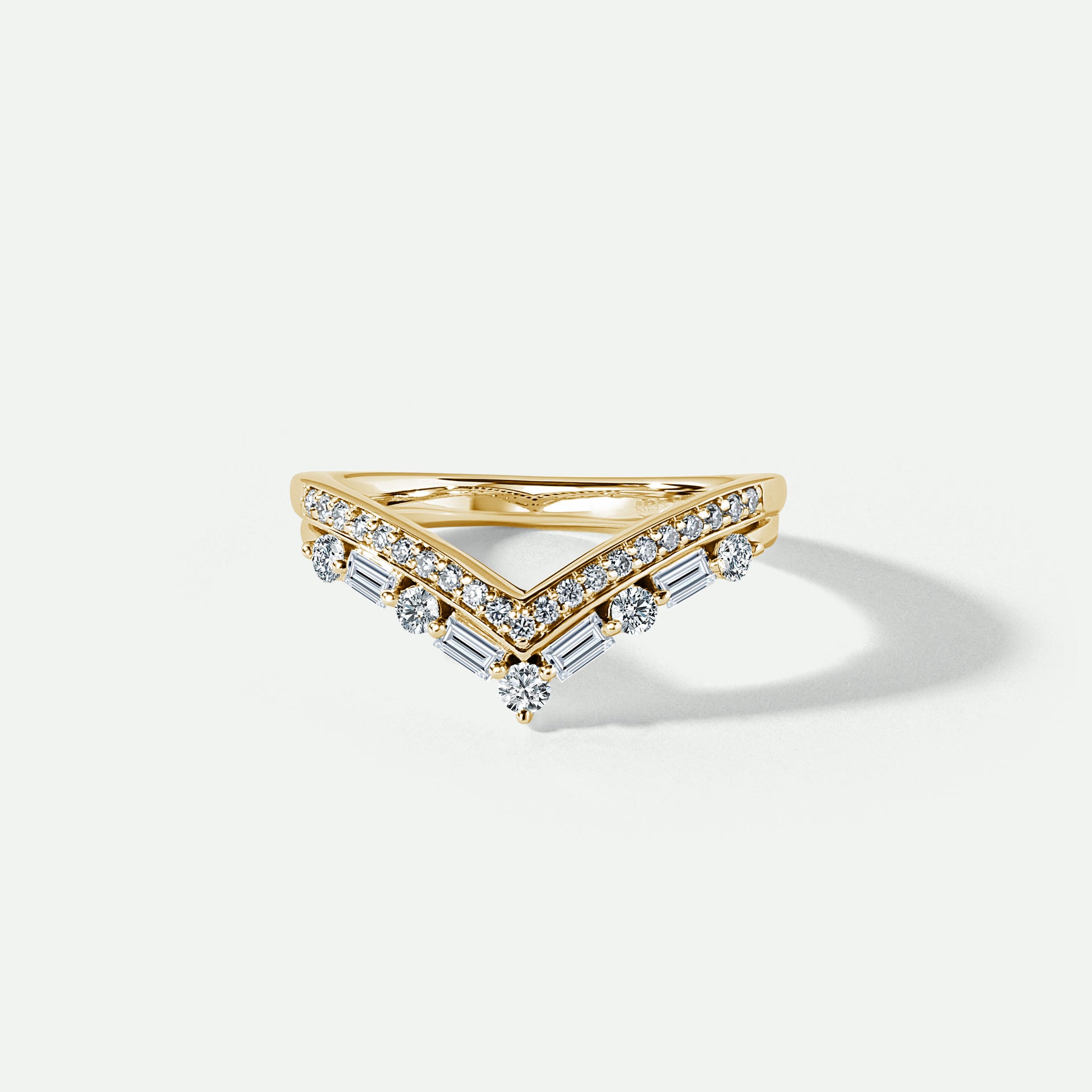 Riviera | 9ct Yellow Gold 0.40ct tw Lab Grown Diamond Wishbone Ring