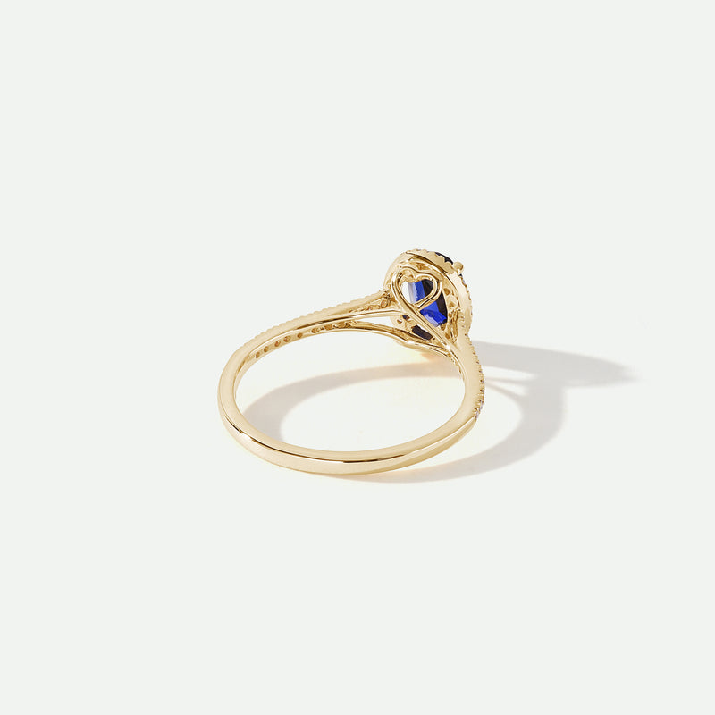 Rosalind | 9ct Yellow Gold 0.20ct tw Lab Grown Diamond and Created Sapphire Ring