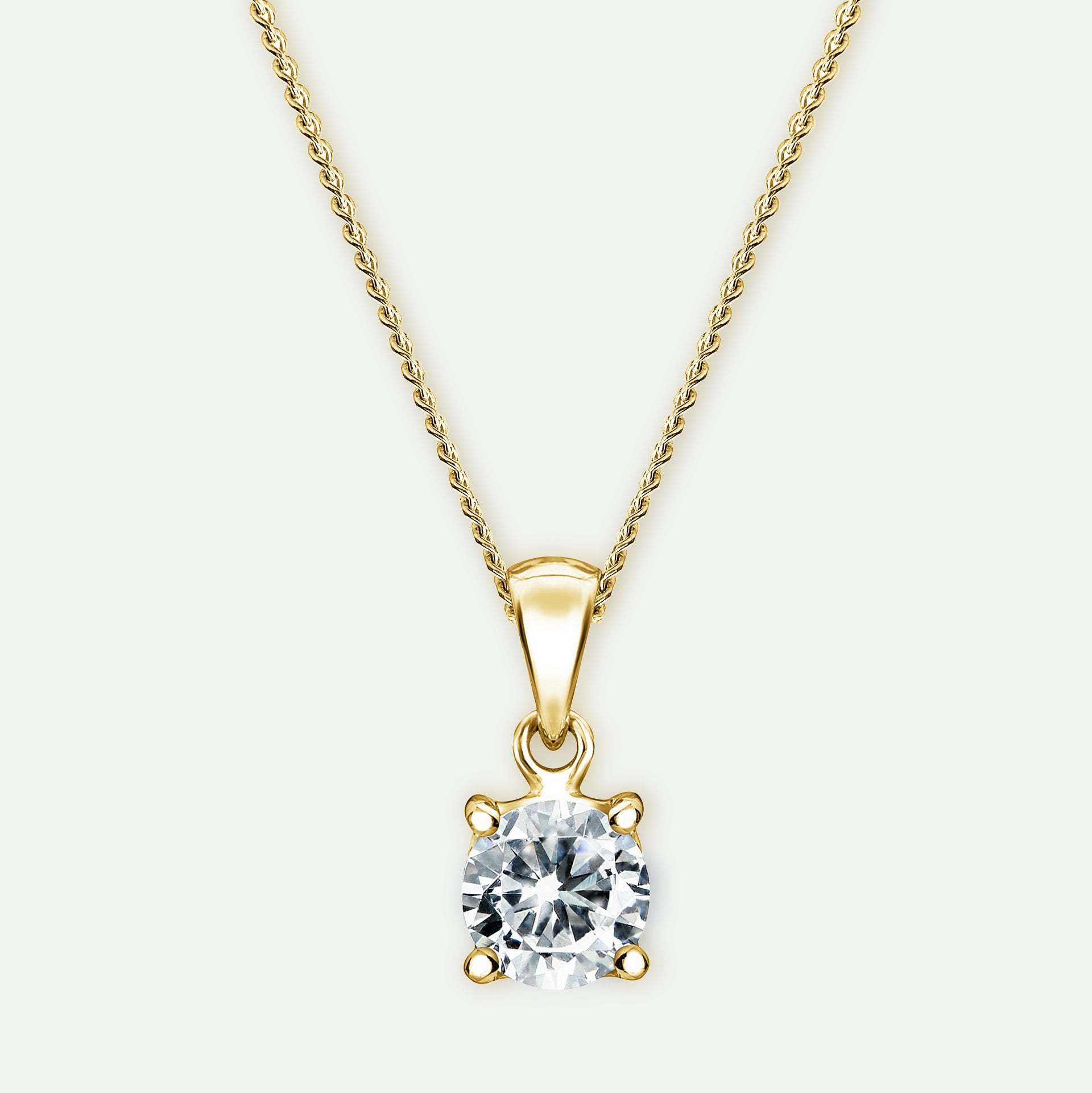 Sylvia | 9ct Yellow Gold 0.50ct tw Lab Grown Diamond Necklace