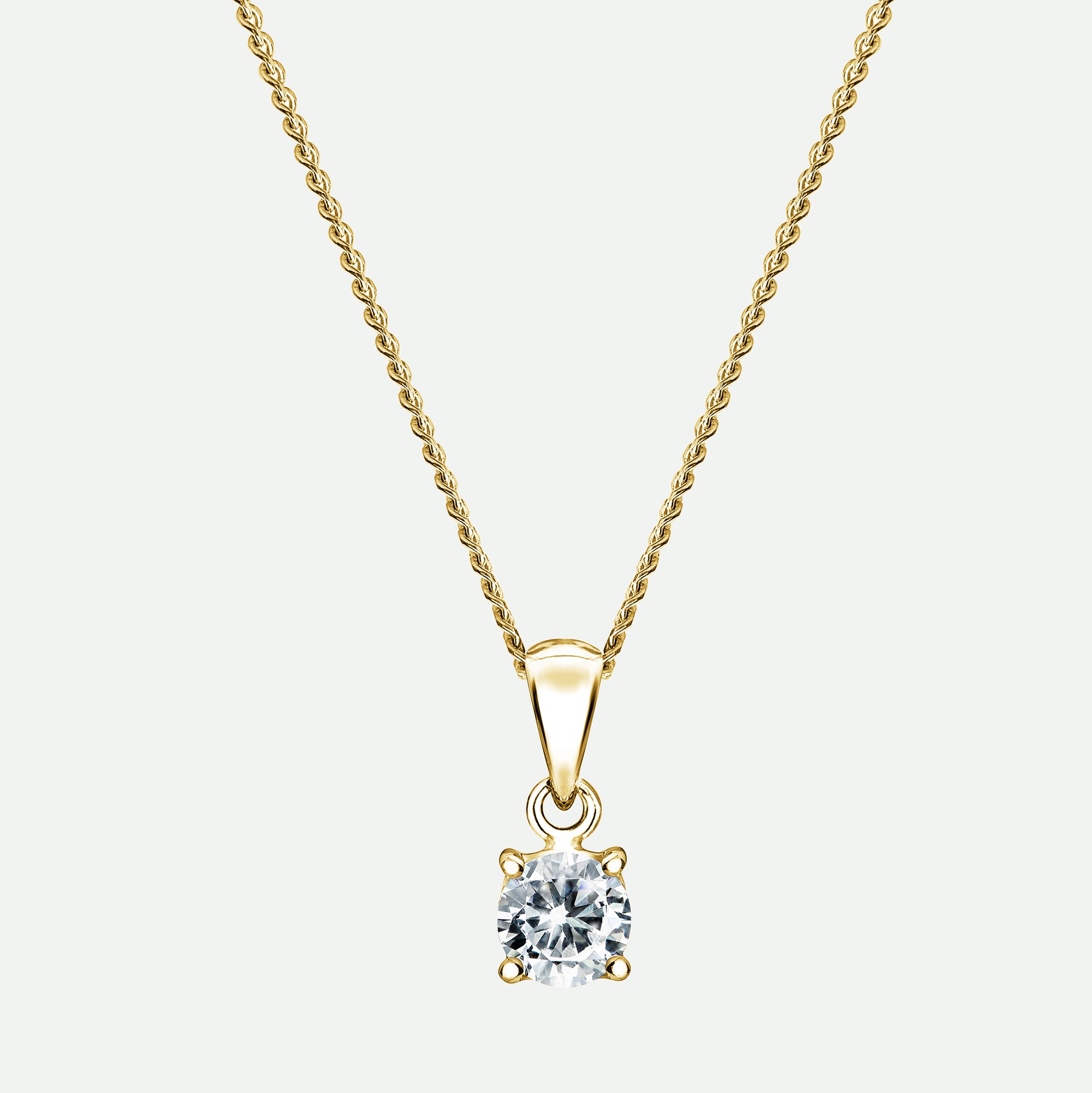 Sylvia | 9ct Yellow Gold 0.25ct tw Lab Grown Diamond Necklace