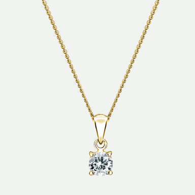 Noble 14k Yellow Gold Horseshoe Short Pendant Necklace in White Diamond |  Kendra Scott