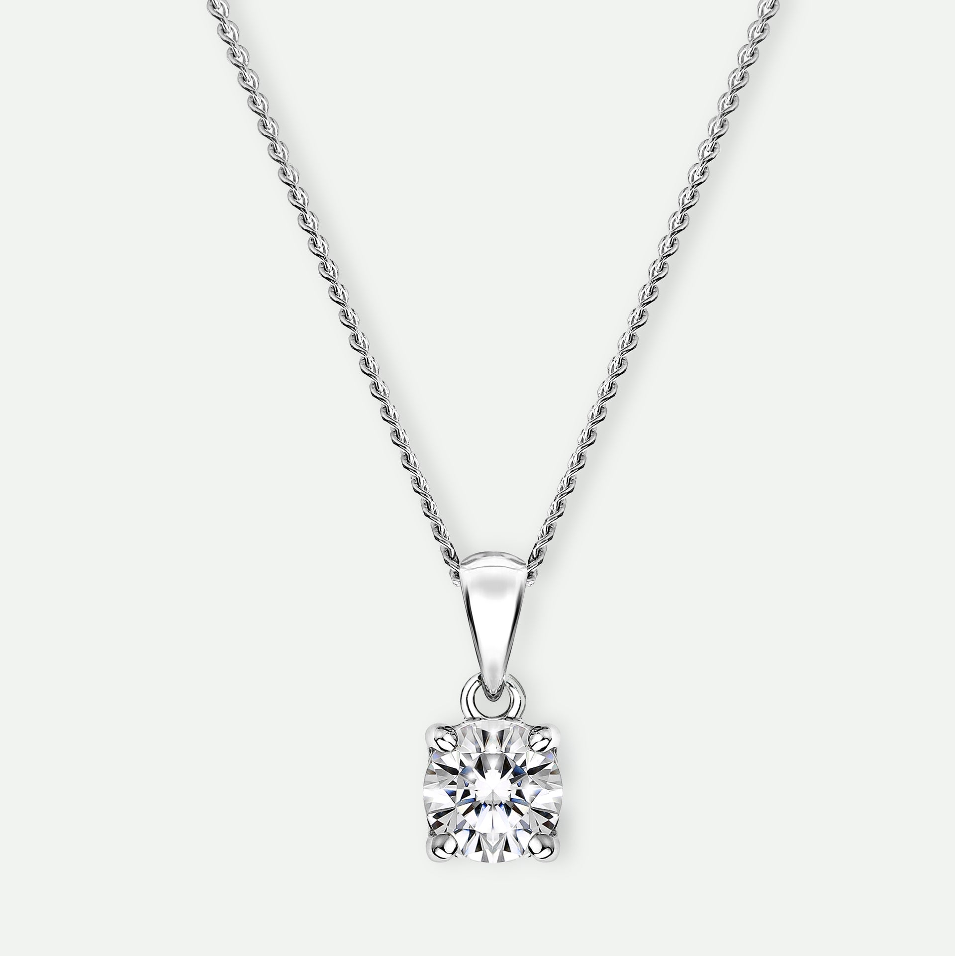 Sylvia | 9ct White Gold 0.33ct tw Lab Grown Diamond Necklace