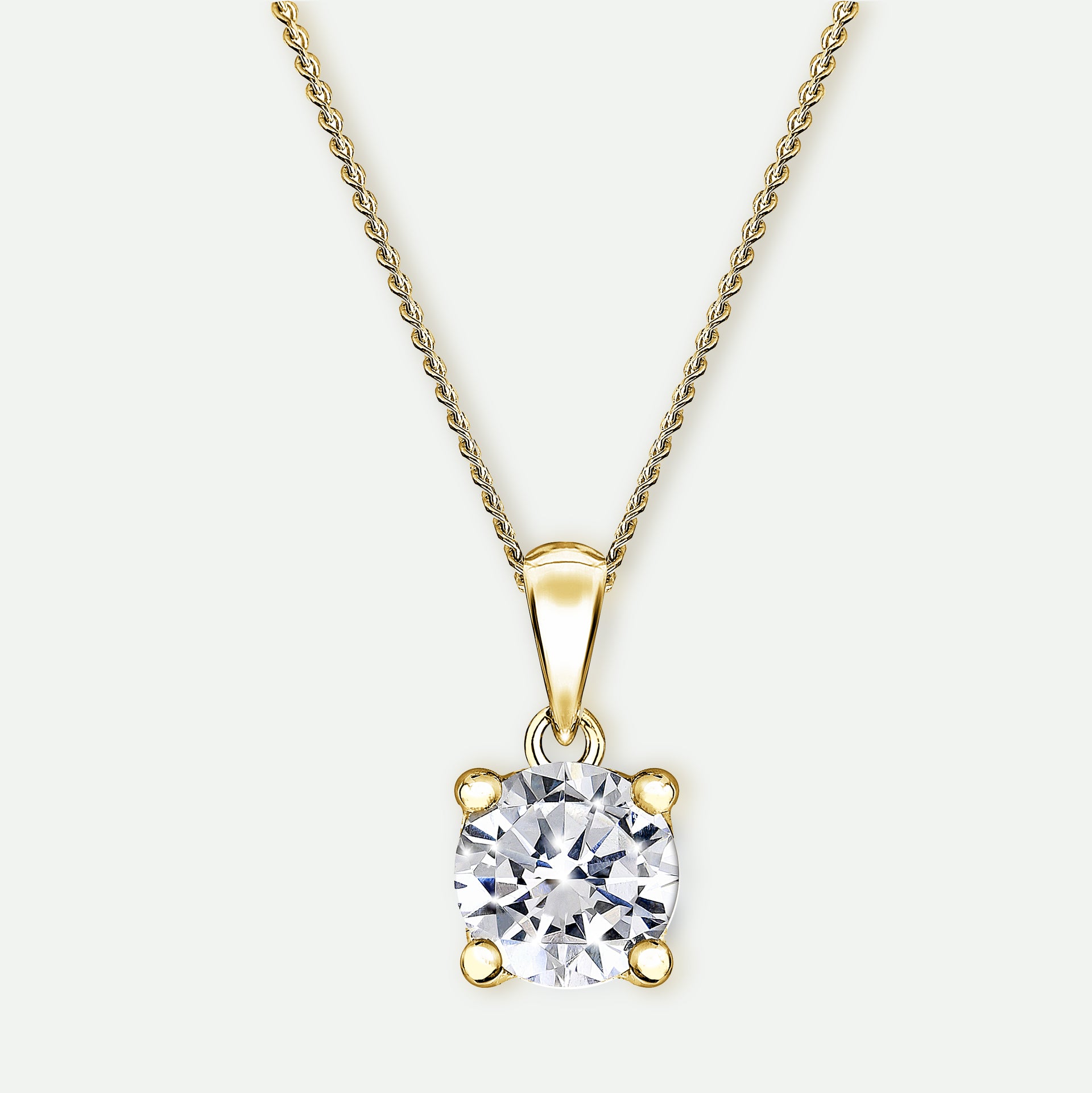 Sylvia | 9ct Yellow Gold 0.75ct tw Lab Grown Diamond Necklace