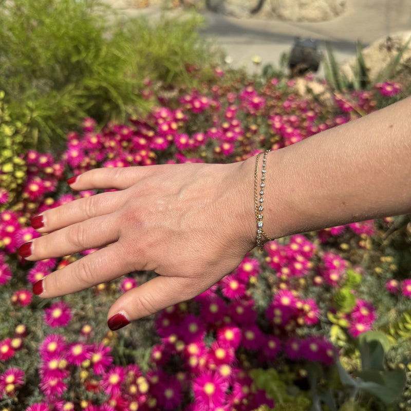 Verity | 9ct Yellow Gold 0.50ct tw. Lab Grown Diamond and Paperclip Link Chain Bracelet