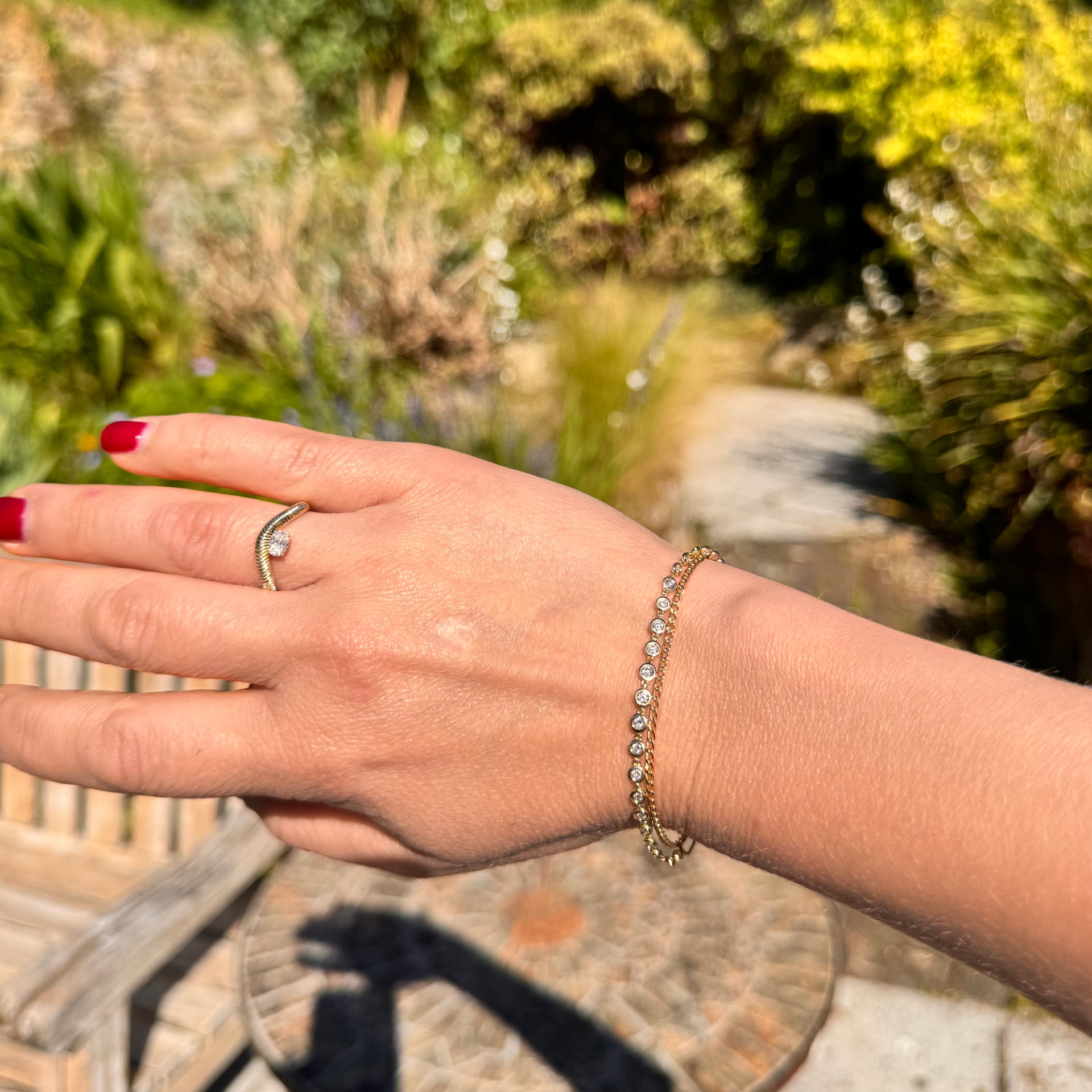 Verity | 9ct Yellow Gold 0.50ct tw. Lab Grown Diamond and Paperclip Link Chain Bracelet