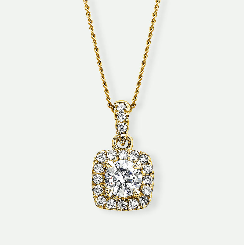 Zoey | 9ct Yellow Gold 0.33ct tw Lab Grown Diamond Necklace