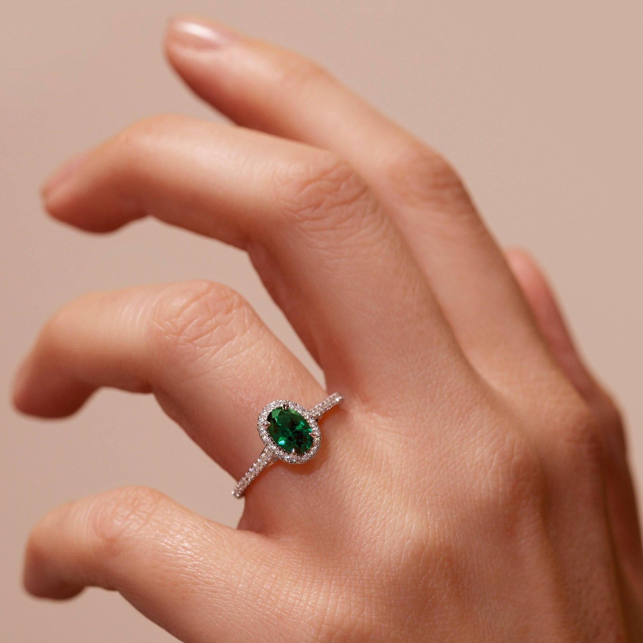 Cheap on sale emerald ring