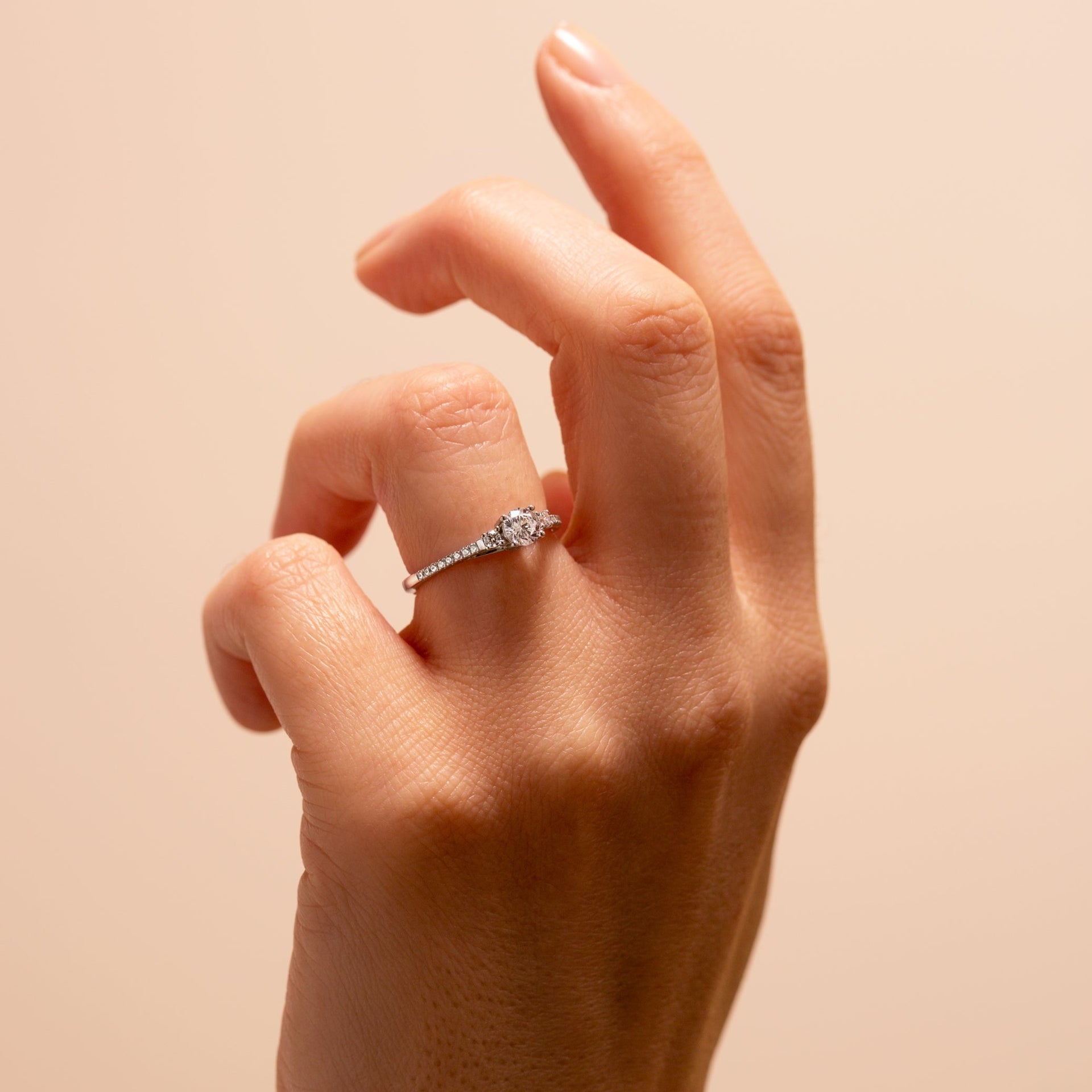 Olivia | 9ct White Gold 0.45ct tw Lab Grown Diamond Ring