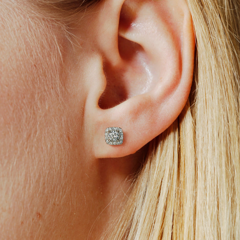 Frances | 9ct White Gold 0.50ct tw Lab Grown Diamond Earrings