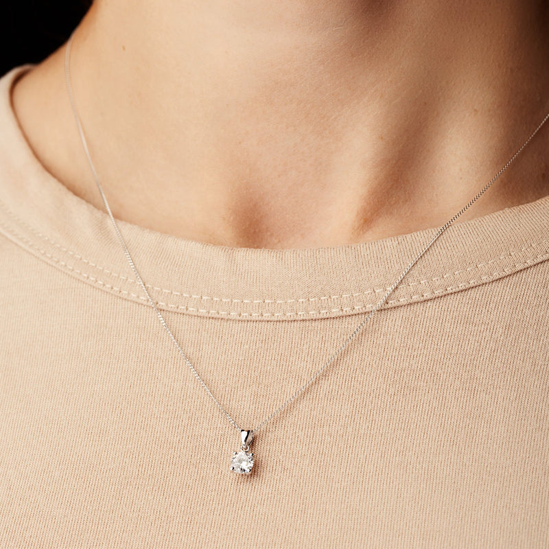 Sylvia | 9ct White Gold 0.50ct tw Lab Grown Diamond Necklace